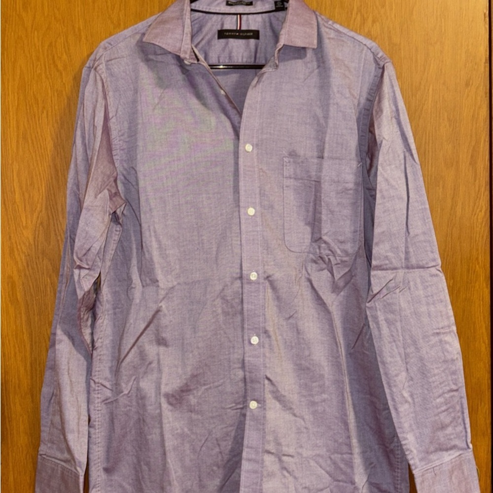 Men's Purple Button-Up Shirt